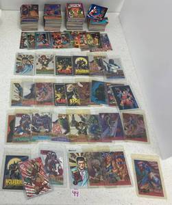 Group Of Misc. Superhero Trading Cards Some In Protective Sleeves