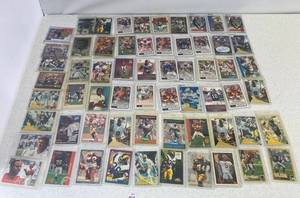 Group Of Misc. Football Cards With Protective Sleeves ( One Autograph)