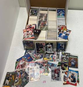 Large Group Of Misc. Football Cards Some In Protective Sleeves