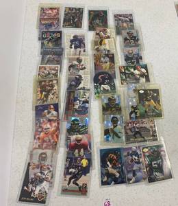 Group Of Misc. Football Cards In Protective Sleeves