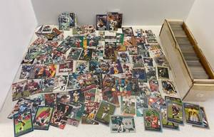 Large Group Of Misc. Football Cards In Protective Sleeves