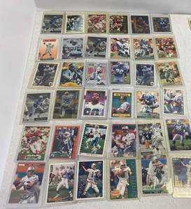 Group Of Misc. Football Cards In Protective Sleeves