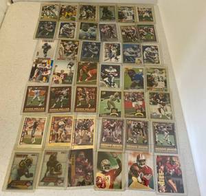 Group Of Misc. Football Cards In Protective Sleeves