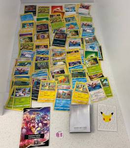 Group Of Pokemon Trading Cards