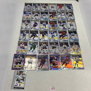Group Of O-Pee-Chee PLATINUM Marquee Rookie Cards some rainbows, Violet Pixels And More includes Upper deck Kirill Kaprizov (Some In Protective Sleeves)