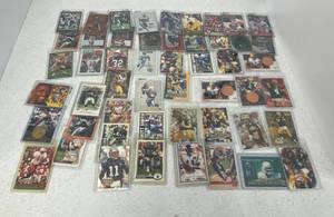 Group Of Misc. Football Cards With Protective Sleeves