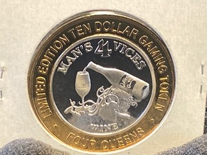 Four Queens 10-Dollar Token Silver Strike