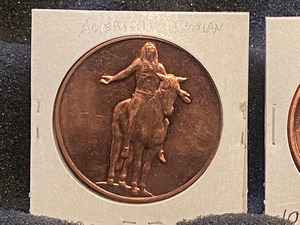 (2) 1oz American Indian Series Copper Rounds -- .999 Fine Copper