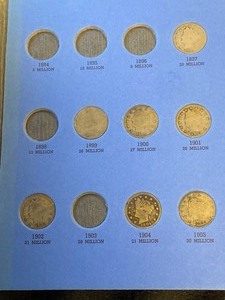 Liberty Head Nickel Folder With (13) Nickels