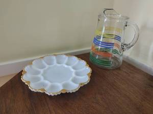 Pitcher & Egg Plate