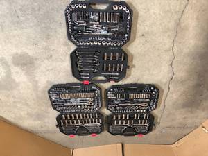 lot 11 image: Mix lot of assorted 3 Mechanic Tools sets - Customer Returns - Review all pictures