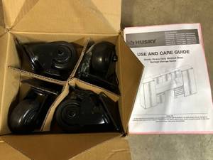 lot 33 image: Husky Cabinet Wheels - Lot of 5 Boxes  Review all pictures