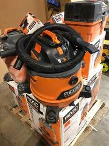 lot 34 image: Ridgid Shop Vacuums - Customer Returns Varius Sizes modells and conditions Review all pictures
