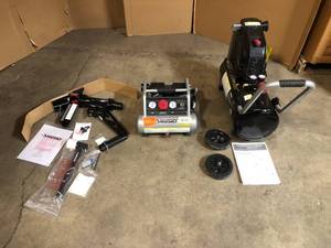 lot 39 image: Mix Lot of Husky Air Compressors  Nailer Starter - Review all pictures