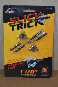 Slick Trick Crossbow Broadheads - 100 Grain - 4 Pack