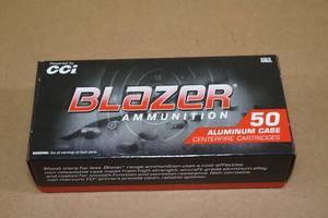 50 CCI Blazer 9mm Luger 115 Gr FMJ Aluminum Case Ammo