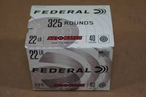 325 Federal Automatch .22 LR 40 Gr Ammo