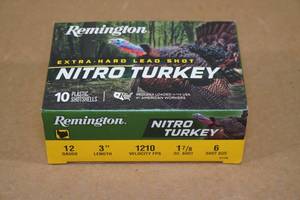 10 Remington Nitro Turkey 12 Gauge 3 6 Shot Shotshells
