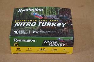 10 Remington Nitro Turkey 12 Gauge 3 4 Shot Shotshells