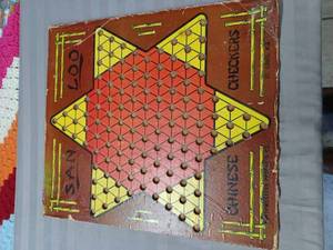Vintage Walt Disneys Own Game - Donald Ducks Party Game for Young Folks, and a Vintage San Loo Chinese Checkers Board