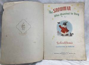 Sir Gruff The Woolly Dog 1947 and The Snowman Who Wanted to Stay 1948