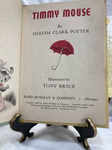Four Rand McNally Childrens Books Timmy Mouse, Animal Mothers and Babies, Jack and the Beanstalk, and Bedtime Stories