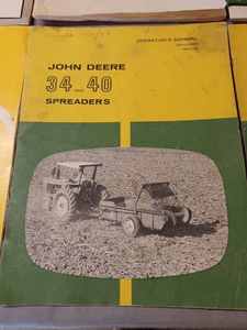 Seven John Deere Manuals, OMC, Hawk Bilt, and Badger Manuals