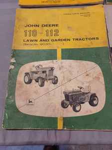 Four Vintage John Deere Lawn Tractor Manuals