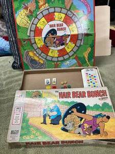 Vintage Flintstones Cut-ups Card Game in Original Box - Missing Cards and The Hair Bear Bunch Game