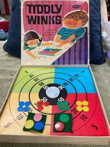 Two Vintage Games Whitmans Tiddly Winks and a Pony Polo Game