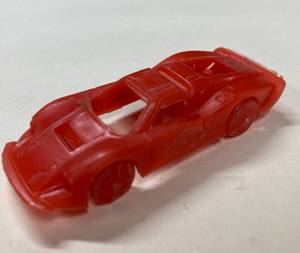 Tootsie Toy Blue Metal Race Car and a Small Red Plastic STP Race Car