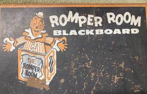 Vintage Romper Room Busy Bee Blackboard - A Product of Bar-Zim Jersey City, NJ