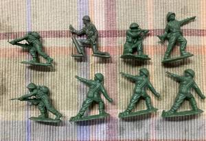 Original Barrel of Monkeys Game, Eight Plastic Toy Soldiers, and 5 French Legionnaire Toy Soldiers