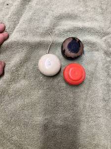 Orbit by Duncan Yo-Yo and Two Other Yo-Yos, 6-Plastic Fish, About 40 Vintage Cartoon Muscle Car Cards, 59 Mad Magazine Parody Cards
