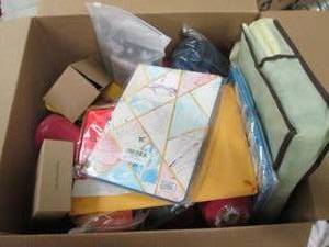 box of table cloth, fidget toys,yar...
