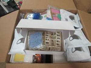 box of hair clips , educational toy...
