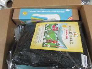 box of shade net, colored white boa...