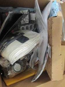 box of shower curtain , solar water...
