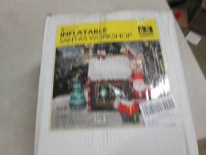 6.5 foot inflatable santas workshop...