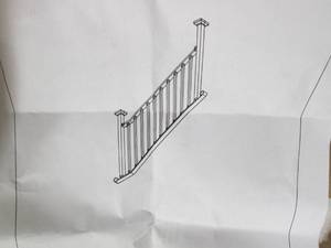 metal stair railing ...