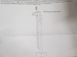 free standing faucet ...