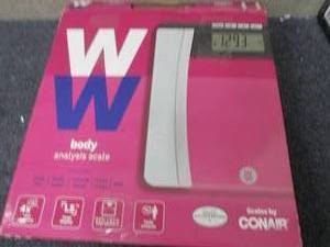 Weight Watchers Glass Body Analysis...