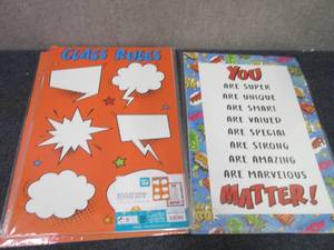 5- 6pks Educational Posters...