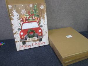 3 Lit Christmas Truck Wall Dcor P...