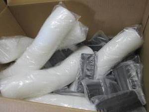 Box of Plastic Cup Lids, Black Hair...