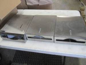 3 Metal Paper Towel Dispensers...