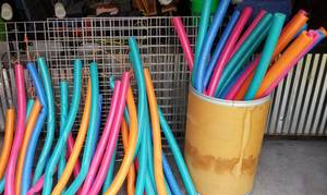lot 233 image: Hanging Pool Noodles and Extra Noodles