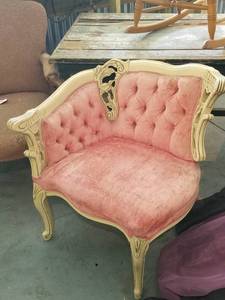 lot 240 image: (3) Antique Chairs and table