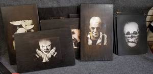 lot 108 image: Lot of Scary Wall Hangings