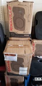 lot 78 image: (3) Rockville 8 Powered Speakers